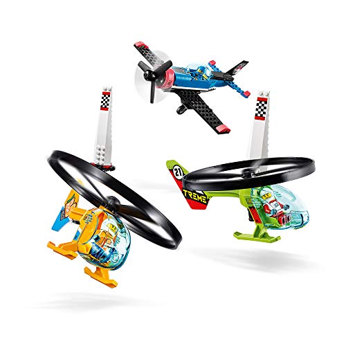 LEGO 60260 City Carrera Aérea, Aeropuerto de Juguete, Set con Avión y Helicópteros Incorporado, Aviones de Juguete para Niños +5 Años