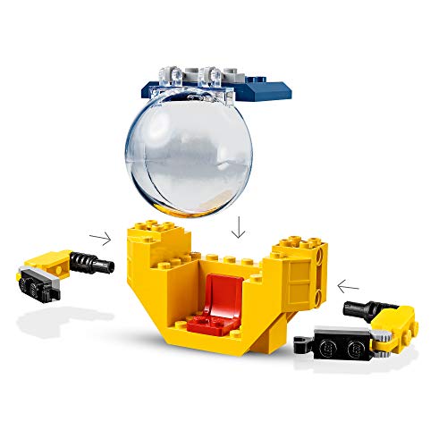 LEGO 60263 City Océano: Minisubmarino, Juguete de Construcción con Figurita, Cofre de Tesoro Pirata y Pez Martillo