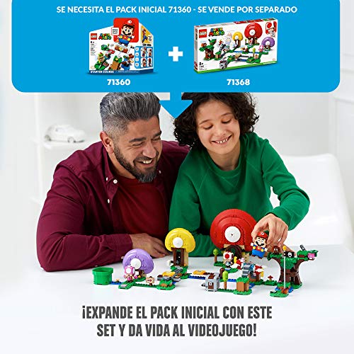 LEGO 71368 Super Mario Set de Expansión: Caza del tesoro de Toad, Juguete de Construcción