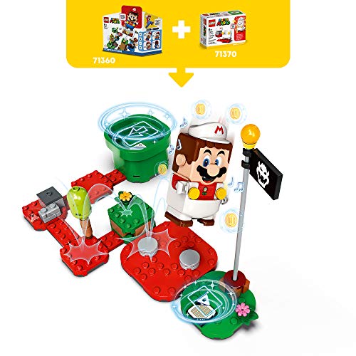 LEGO 71370 Super Mario Pack Potenciador: Mario de Fuego, Set de Expansión, Disfraz para Juguete Fire Power