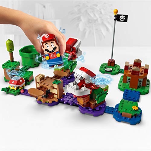 LEGO 71382 Super Mario Set de Expansión: Desafío Desconcertante de las Plantas Piraña, Kit de Construcción de Jungla Sirope con Figura de Pinchón