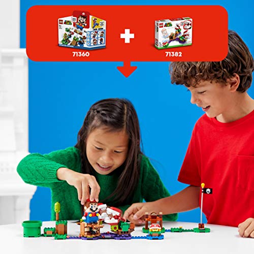LEGO 71382 Super Mario Set de Expansión: Desafío Desconcertante de las Plantas Piraña, Kit de Construcción de Jungla Sirope con Figura de Pinchón