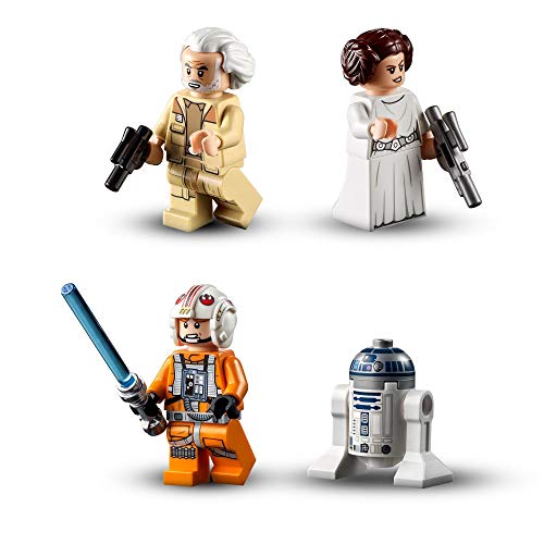 LEGO 75301 Star Wars Caza Ala-X de Luke Skywalker, Juguete con Figura de Princesa Leia y R2-D2 Droide