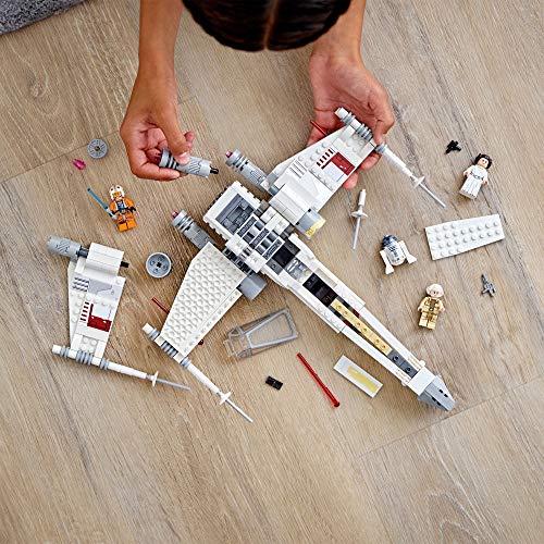 LEGO 75301 Star Wars Caza Ala-X de Luke Skywalker, Juguete con Figura de Princesa Leia y R2-D2 Droide