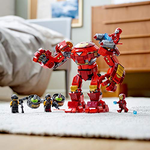 LEGO 76164 Marvel Los Vengadores Hulkbuster de Iron Man vs. Agente de A.I.M., Figura de Acción