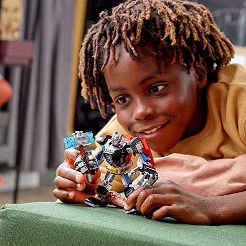 LEGO 76169 Super Heroes Marvel Vengadores Classic Armadura Robótica de Thor, Figura de Acción de Juguete para Niños a Partir de 7 Años