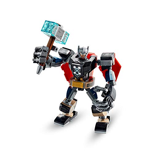 LEGO 76169 Super Heroes Marvel Vengadores Classic Armadura Robótica de Thor, Figura de Acción de Juguete para Niños a Partir de 7 Años