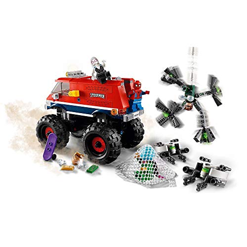 LEGO 76174 Super Heroes Marvel Spider-Man Monster Truck de Spider-Man vs. Mysterio con Figuras de Doctor Octopus y Spider-Gwen