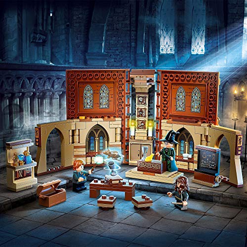 LEGO 76382 Harry Potter Momento Hogwarts: Clase de Transfiguración, Libro de Juguete Coleccionable, Set Portátil, Estuche de Viaje