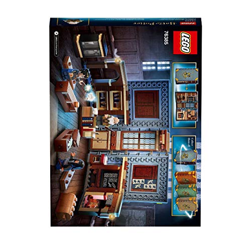 LEGO 76385 Harry Potter Momento Hogwarts: Clase de Encantamientos, Libro de Juguete Coleccionable, Set Portátil, Estuche de Viaje