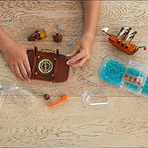 LEGO 92177 Ideas Barco en una Botella Set de Construcción para Coleccionistas con Soporte para Exposición