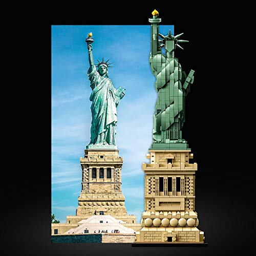 LEGO Architecture - Estatua de la Libertad, Set de Construcción del Monumento de la Ciudad de Nueva York, Regalo Coleccionable Original (21042)
