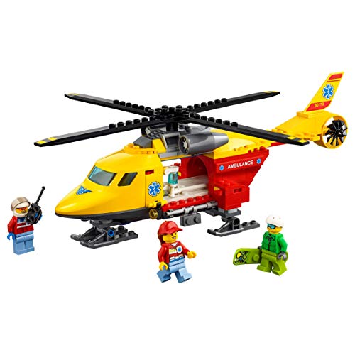 LEGO City Great Vehicles - Helicóptero Ambulancia, Juguete Creativo de Construcción con Vehículo de Rescate para Niños y Niñas de 5 a 12 Años (60179)