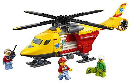 LEGO City Great Vehicles - Helicóptero Ambulancia, Juguete Creativo de Construcción con Vehículo de Rescate para Niños y Niñas de 5 a 12 Años (60179)