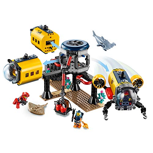 LEGO City Oceans Océano: Base de Exploración Set Aguas Profundas, Juguetes de Aventuras Submarinas para Niños, Multicolor (60265)