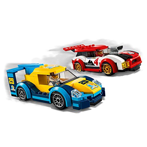 LEGO City Turbo Wheels - Coches de Carreras, Set de Construcción para Jugar a Competir, con los Dos Conductores, Juguete de Acción a Partir de 5 Años (60256) , color/modelo surtido