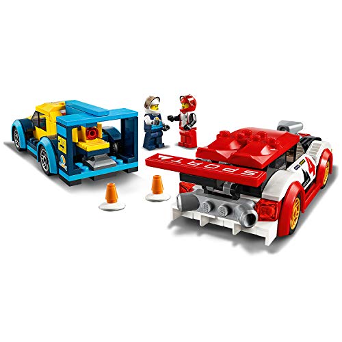 LEGO City Turbo Wheels - Coches de Carreras, Set de Construcción para Jugar a Competir, con los Dos Conductores, Juguete de Acción a Partir de 5 Años (60256) , color/modelo surtido