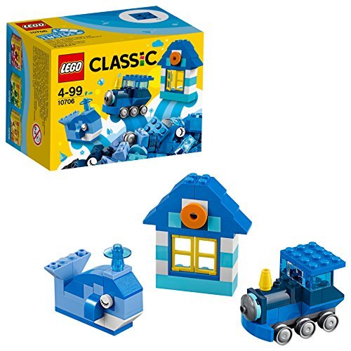 LEGO Classic - Caja Creativa de Color Azul, Juguete Creativo de Construcción (10706)