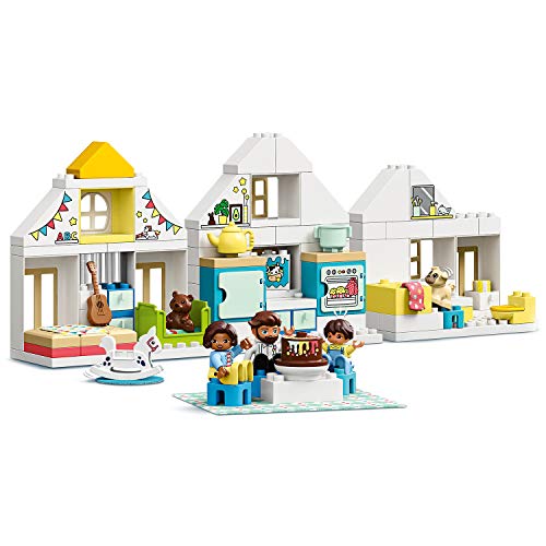 LEGO DUPLO Town - Casa de Juegos Modular, Set 3 en 1 Recomendado a Partir de 2 Años, Incluye Figuras de Animales y Personas de Juguete, Cuenta con 3 Plantas (10929)