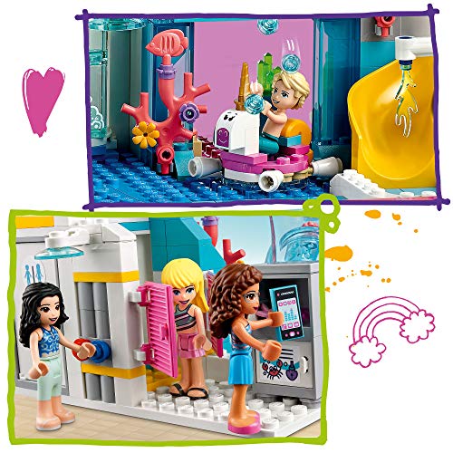 LEGO Friends Heartlake City Friends Parque Acuático Fun Set de Juego con Mini Muñecas Stephanie, Emma y Olivia, Juguetes Serie Summer Holiday, multicolor (Lego ES 41430)