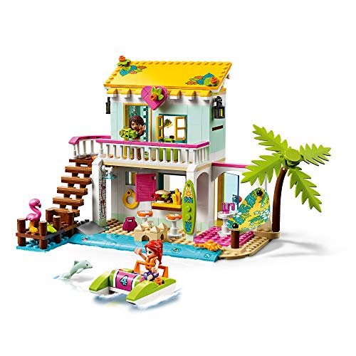 LEGO Friends Heartlake City Friends Playa Casa de Mini Muñecas Set de Juego con Andrea y Mia, Serie Summer Holiday, multicolor (Lego ES 41428)