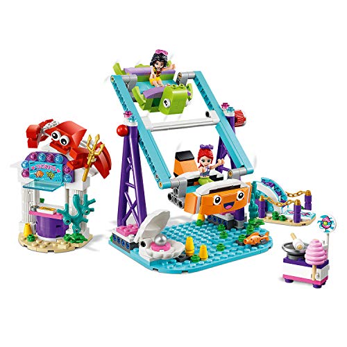 LEGO Friends - Noria Submarina Nuevo juguete de construcción de Atracción de Feria, incluye Puesto de Venta de Algodón de Azucar y 2 mini muñecas (41337)