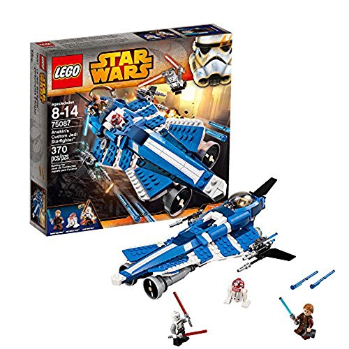 LEGO - Juego de construcción Jedi Starfighter de Anakin, con 370 Piezas (75087)
