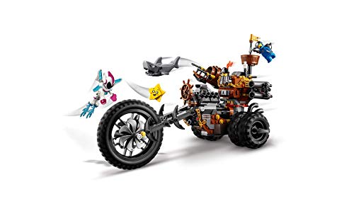 LEGO La LEGO Película 2 - Trimoto Metálica de Barbagris, imaginativo juguete de construcción con vehículo y minifiguras de Dulce Caos y Benny (70834)