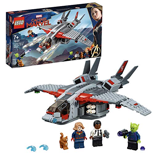 LEGO Marvel Super Heroes - Capitana Marvel Ataque de los Skrulls, Nave de juguete para construir inspirado en la película (76127)