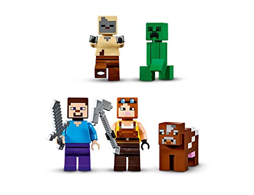 LEGO Minecraft - La Mina de Creeper, Juguete de construcción de Refugio del Herrero, set inspirado en el videojuego, novedad 2019 (21155)