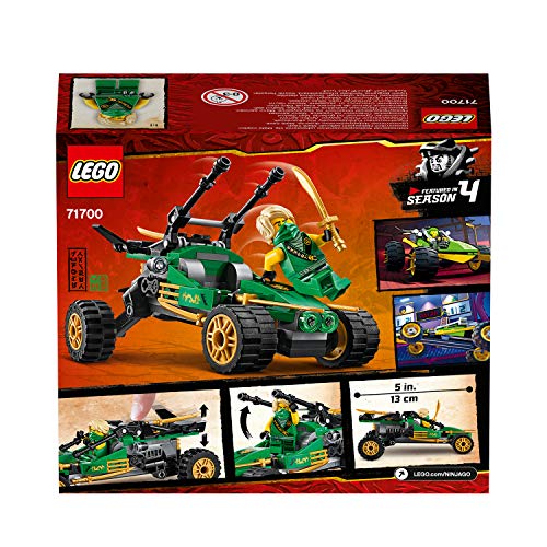 LEGO Ninjago - Buggy de la Jungla, Juguete de Construcción de Coche Ninja, Incluye Minifigura de Lloyd y Varios Accesorios para Recrear sus Aventuras, Set del Torneo de los Elementos (71700)