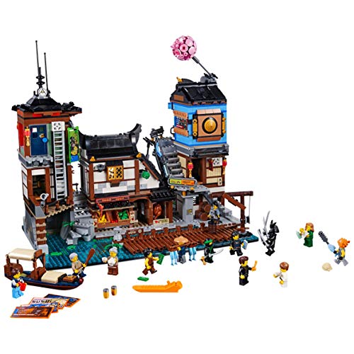 LEGO Ninjago - Muelles de la Ciudad, Juguete de Construcción para Recrear las Escenas Ninjas (70657)