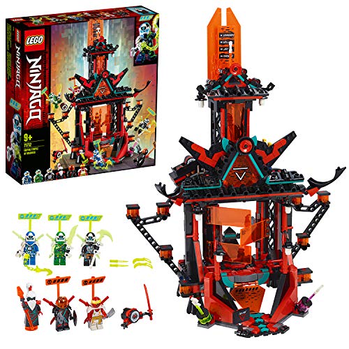 LEGO Ninjago - Templo Imperial de la Locura, Set de Construcción de Edificio de Juguete para Recrear Aventuras, Incluye Minifiguras de Digi Jay, Lloyd y Cole, entre Otros (71712)