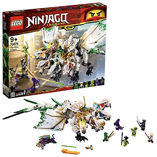 LEGO Ninjago - Ultradragón, increíble dragón de juguete con 4 cabezas, incluye varias minifiguras de ninjas (70679)