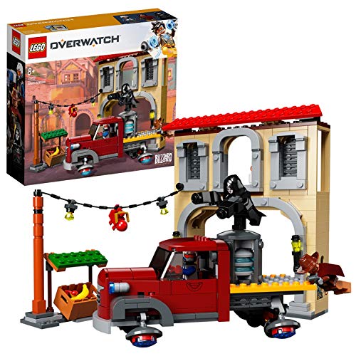 LEGO Overwatch - Batalla Final en Dorado, Juguete de Construcción Basado en el Videojuego, Incluye Minifiguras de  Soldado 76, Reaper y McCree (75972)