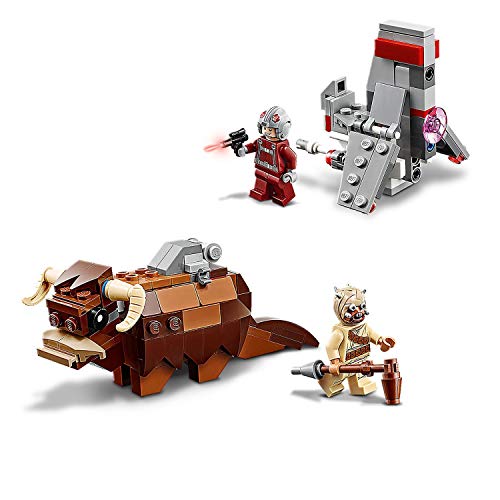LEGO Star Wars - Microfighters: Saltacielos T-16 vs. Bantha, Juguete de La Guerra de las Galaxias una Esperanza, Incluye Minifigura de Piloto, un Bandido y Bantha (75265)