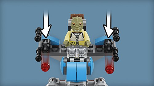 LEGO Star Wars - Pack De Batalla Speeder Bike De Bounty, Juguete de Construcción con Vehículo Espacial de la Guerra de las Galaxias (75167)
