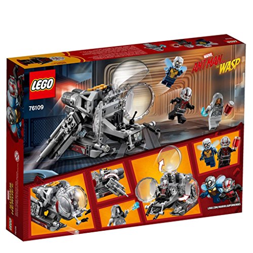 LEGO Super Heroes Exploradores del Reino Cuántico, juguete de construcción, incluye minifiguras de La Avispa, Ant-Man y Ghost (76109)