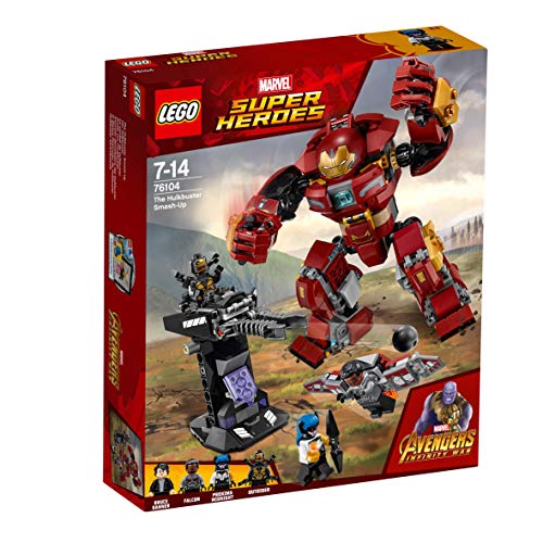 LEGO Super Heroes - Incursión Demoledora del Hulkbuster, Juguete de Construcción de la Armadura de Iron-Man (76104)