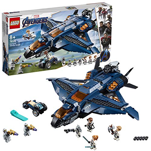 LEGO Super Heroes - Quinjet Definitivo de los Vengadores, Avión de Combate para Recrear las Aventuras de los Avengers (76126)