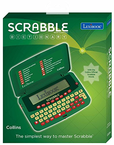 LEXIBOOK- Diccionario electrónico de Scrabble Deluxe, Color Blanco, Talla única (SCF-328AEN)