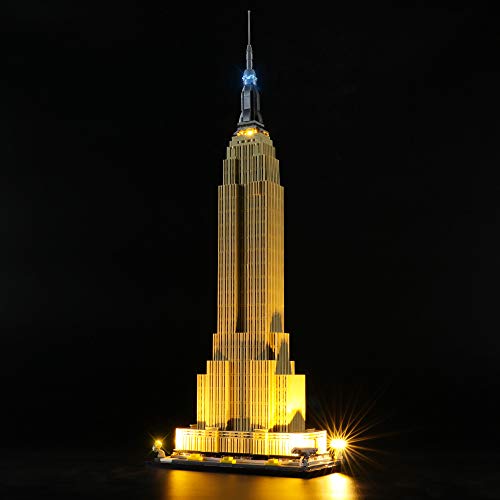 LIGHTAILING Conjunto de Luces (Architecture Empire State Building) Modelo de Construcción de Bloques - Kit de luz LED Compatible con Lego 21046 (NO Incluido en el Modelo)