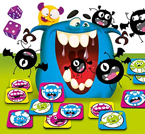 Liscianigiochi- Kids Love Monsters Domino Tombola e Memo dei Mostri Juego, Multicolor (82735)