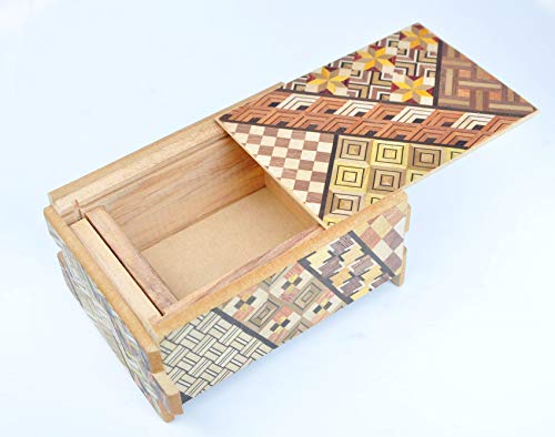 LOGICA GIOCHI Art. Cofre Yosegi 10 - La Caja Secreta - Rompecabezas de Madera - Caja Japonesa 10 Etapas