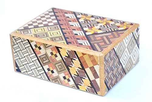 LOGICA GIOCHI Art. Cofre Yosegi 10 - La Caja Secreta - Rompecabezas de Madera - Caja Japonesa 10 Etapas