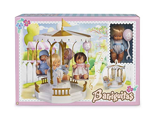 los Barriguitas- Carrusel Musical con Figura de muñeca bebé para niña (Famosa 700015806)