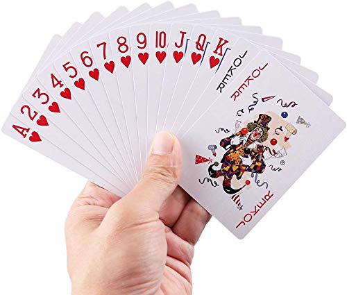 LotFancy Baraja Cartas Poker Clásica 12 Barajas Playnig Cards Standard Tamaño por el Blackjack, Euchre, Los Corazones, Incluso al Solitario (6Azules & 6Rojos)