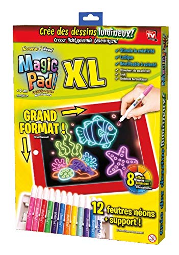 Magic Pad - Tablet mágica en versión XL con 48 accesorios, vista a la televisión