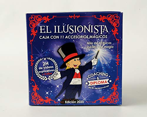 MAGIC SECRET - Caja de Magia Infantil - El Ilusionista - + DE40 Trucos de Magia Profesional - a Partir de 5 años - 88 Videos Explicativos (App iOS & Android) + 11 Accesorios + Entrenamiento