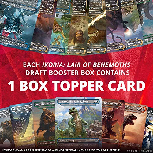 Magic: The Gathering Ikoria: Guarida de Behemoths Draft Booster Box | 36 Draft Booster Packs (540 Tarjetas + Box Topper) | Sellado de fábrica